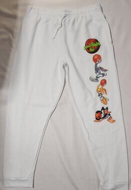 space jam sweat pants size large men